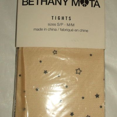 NIP Bethany Mota Stars Tan Tights S/M