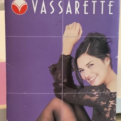 Vassarette HerSecret Backseam Garter Stockings Lace Band Black 4210 Medium