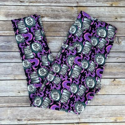 Potions Witch Halloween Women's Leggings TC Plus Size 12-20