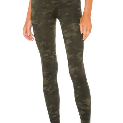 SPANX High Rise Seamless Leggings Look At Me Now Green Camo Size M