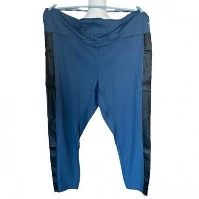 NWOT!- Laila Ali Plus Sz Leggings Sculpted High-Rise. Blue. Size 3X