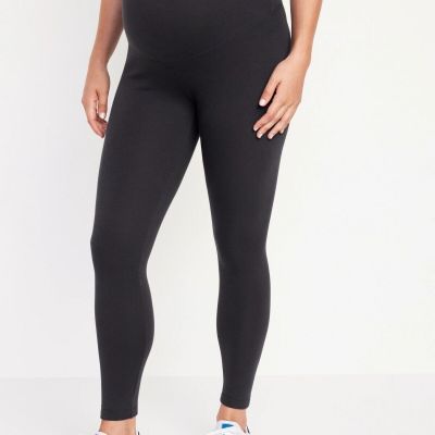 New Maternity Full Panel Fleece-Lined Leggings Size XL