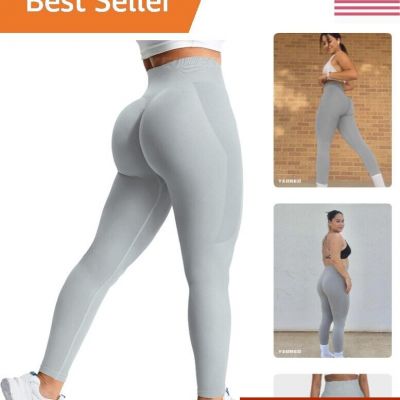 High Waisted Athletic Leggings - Seamless Scrunch Butt Lifting Workout Leggings