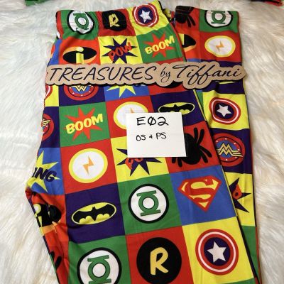 SuperHero- Plus Size Custom Full Length Leggings With Elastic Waistband