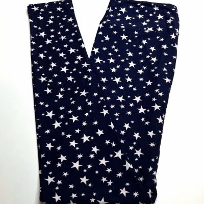 NEW LuLaRoe OS Legging BLUE WHITE Military Galaxy Magic ASTRONOMY Space Dream