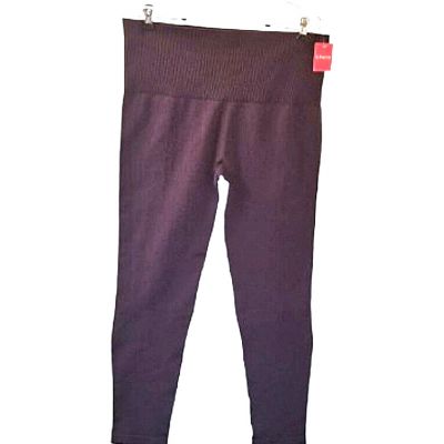 NWT SPANX Ribbed Seamless Leggings Jammy Plum Plus Sz 3x Dark Purple