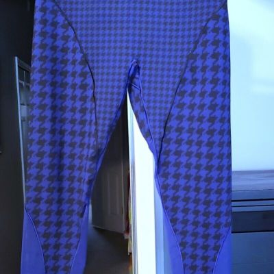 Adidas x IVY PARK Leggings Small Womens Blue Houndstooth