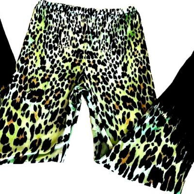 Roberto Cavalli Luxury Leggings Animal Print Sz XL made in Italy Retail  $489