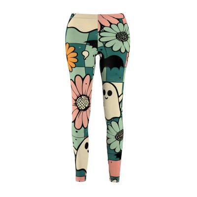 Cute Halloween Women's Leggings, October Fashion Apparel, Fall Holiday Clothing