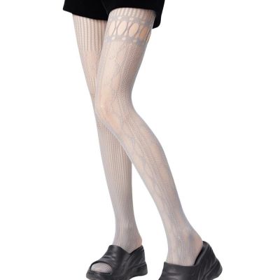 Women's Hollow Out Lace Tights Romantic Floral Stocking Personality Fishnet L...