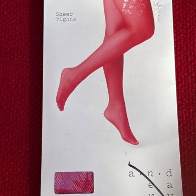 Sheer Tights by A.n.d E A W Y  Red Velvet