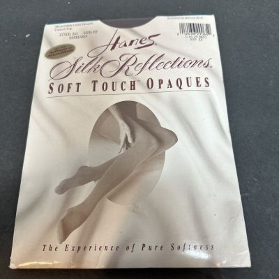 Hanes Silk Reflections Soft Touch  pantyhose Size:EF Espresso