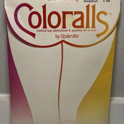 Coloralls by Underalls Control Top Pantyhose Size AB Style 335 Dove Sandalfoot