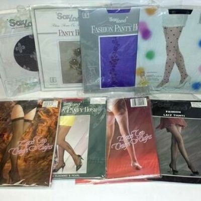 Lot 8 Pcs Sexy Fish-net Body stockings Pantyhose Lace Thigh High Hosiery OS S M