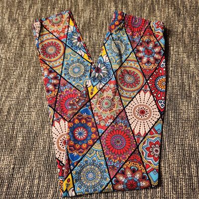 Kathy Women's Mandala Colorful Vibrant OS one Size Leggings