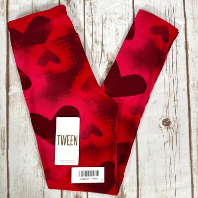 LuLaRoe Leggings Women's Girl's (size 00-0) Buttery Soft Valentine's Day NWOT