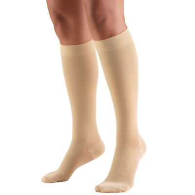 Truform Stockings Shorth Length Knee High Closed Toe: 30-40 mmHg L BEIGE