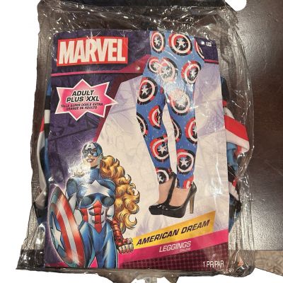 Marvel American Dream Leggings womans plus size xxl