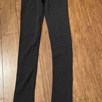 Tory Burch Womens Leggings - Small - Wool Blend - Gray- Ribbed