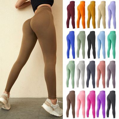 Women Leggings Yoga Pants Lined Soft Stretch Butt Slim Solid Skinny Gym Workout