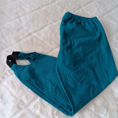 Venezia Vitale vintage stirrup leggings teal womens size 2X