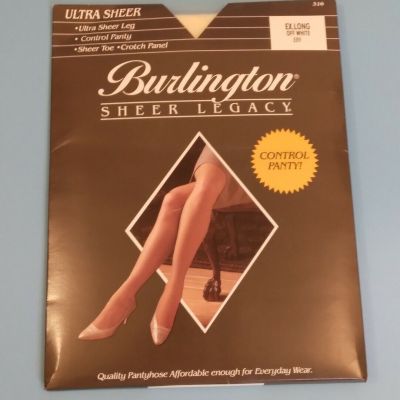 New Burlington Ultra Sheer Legacy EX. Long Off White E89 Pantyhose