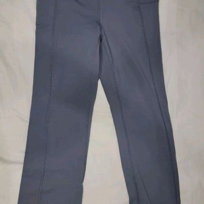 Athleta High Rise Straight Up Capri Cropped Yoga Pants Workout Legging Sz S Blue