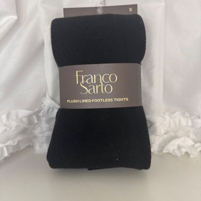 Franco Sarto Plush Lined Footless Tights Black S