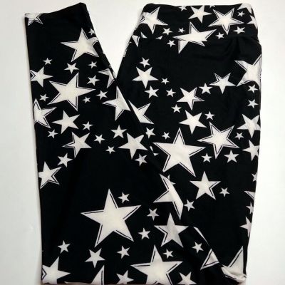 NEW LuLaRoe TC2 Leggings BLACK STAR Military Patriotic GALAXY America Space HOT