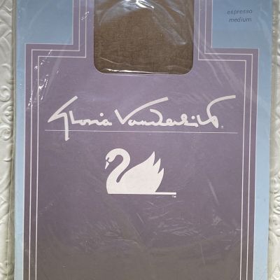 Gloria Vanderbilt Pantyhose Size Medium Ultra Sheer Espresso