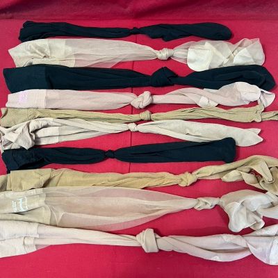 ASSORTED STOCKINGS LOT SIZE VARIES - 10 Pair Of No Tag Non-Stay-ups