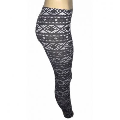 Hollister Leggings Pants Aztec Gray & White Print Yoga XS