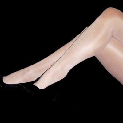 D Peavey Tights White high Gloss Hooters Uniform hoisery shiny shimmery hosiery