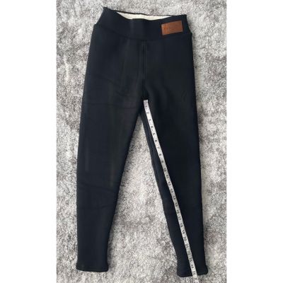 Fashion Womens Pants Black Knit Elastic Waist Pull On M