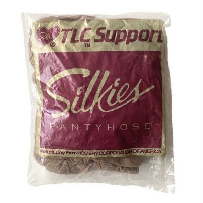 Vintage SILKIES TOTAL LEG CONGTROL SUPPORT PANTYHOSE Size Large Beige 232