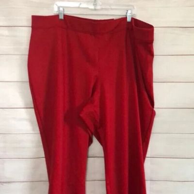 Ashely Stewart Red Ponte Leggings Size 30/32