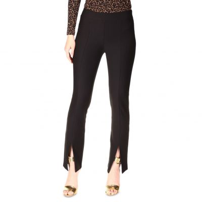 Michael Michael Kors Plus Size High Rise Split-Hem Leggings - Black 1X NWT