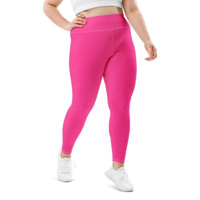 Neon Pink Plus Size Leggings