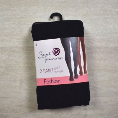 Secret Treasures Womens Tights Geo Opaque Fashion NEW NWT Black Brown