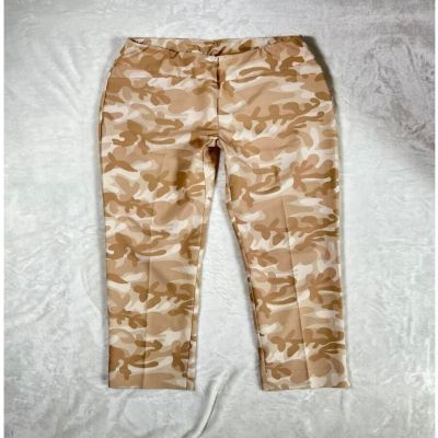 IBKUL Ankle Pant Women's 8 Stretch UPF50 Leggings Desert Camo Workout Golf