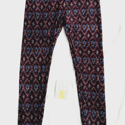 LuLaRoe BRAND NEW OS ONE SIZE Leggings Multi-Color Abstract Pattern Print