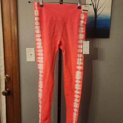 Rue 21 Women's Orange High-Rise  Workout Tummy Control Stretch Leggings Medium