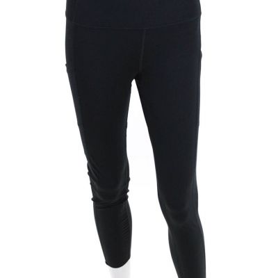 Style Runner Womens High Rise Element Seven Eighth Leggings Black Size 8