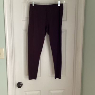 EUC J. Jill Pima cotton Leggings Women's M Rum Raison Plum