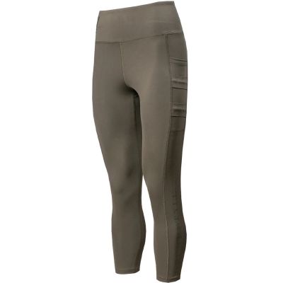 Grunt Style Women's 7/8 Cropped Fitness Leggings - Military Green