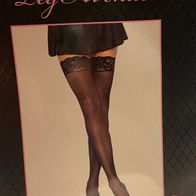 Leg Avenue Thigh High Stockings Womens One Size Nylons Sheer Lace Coquette Sexy