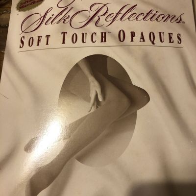 Hanes Silk Size AB Reflections Soft Touch Opaques Control Top Charcoal Grey #262