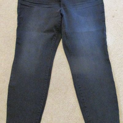 INC Womens Pull On Jeggings Core Denim Mid Rise Noir Wash Black Size 18W NWT