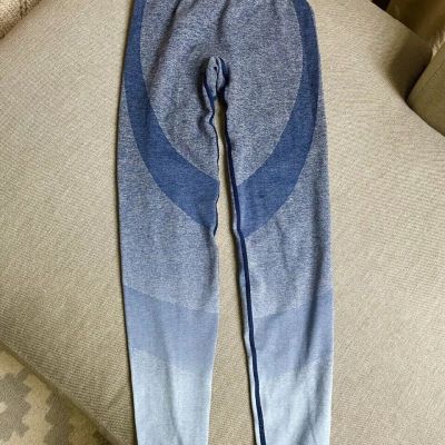 NWT Victoria’s Secret VS PINK Blue Ombre Gradient Workout Legging Small S