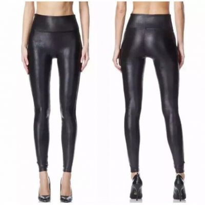 SPANX Faux Leather Leggings Black Womens Plus Size 1X